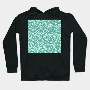 GREEN AND CREAM CORALS Hoodie